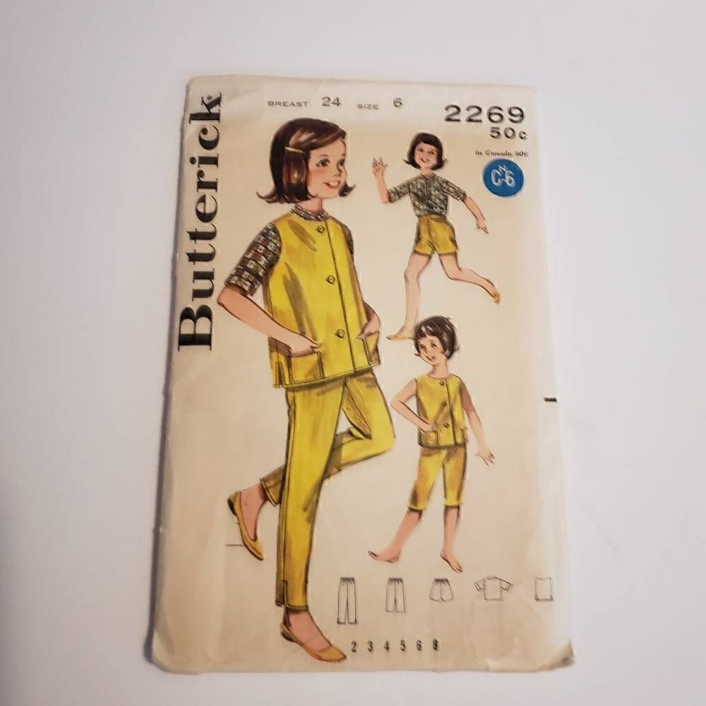 Vintage Butterick Sewing Pattern  